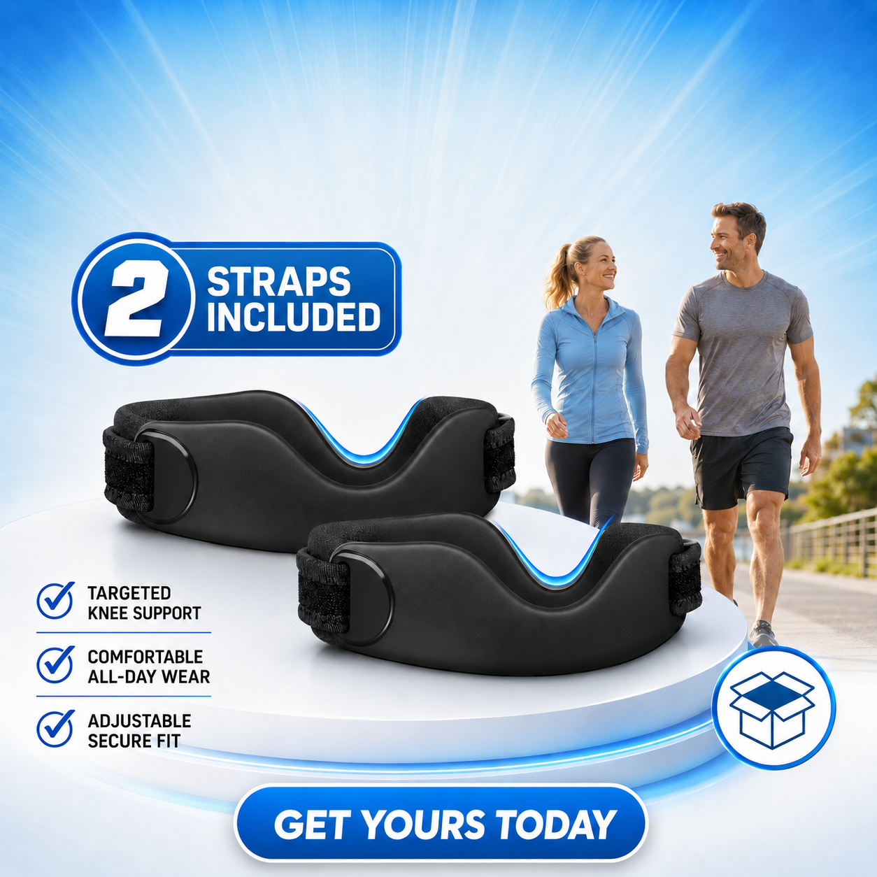 Precision Knee Strap: Targeted Patellar Tendon Support for Pain Relief & Active Performanc