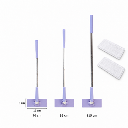 Ultra-Glide 360° Clip-On Mop | Electrostatic Dusting & Hands-Free Towel Release