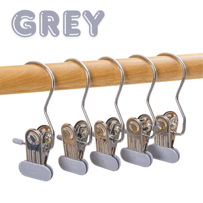 Laundry Hooks Stainless Steel for Closet Portable Home Travel Hats Handbags Towels Skirt Pack Hanging Organiser, house organizers