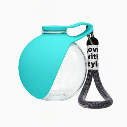 2-in-1 Dog Water Bottle | Collapsible Silicone Travel Dispenser