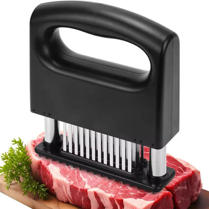 🥩 48-Needle Meat Tenderizer Tool | Stainless Steel Blade Tenderizer for Steak, Chicken & More — Professional Kitchen Grade