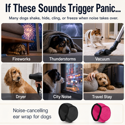 Dog Calming Hoodie Ear Wraps for Dogs, Waterproof Dogs Swim Cap, Pet Ear Cover Muffs for Anxiety Relief Noise Cancelling, Doggy Head Warp Ear Protection for Hematoma Fireworks Bath Swim Blow（Grey)