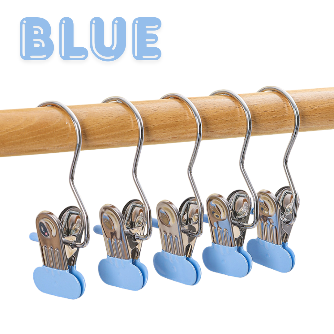 Laundry Hooks Stainless Steel for Closet Portable Home Travel Hats Handbags Towels Skirt Pack Hanging Organiser, house organizers