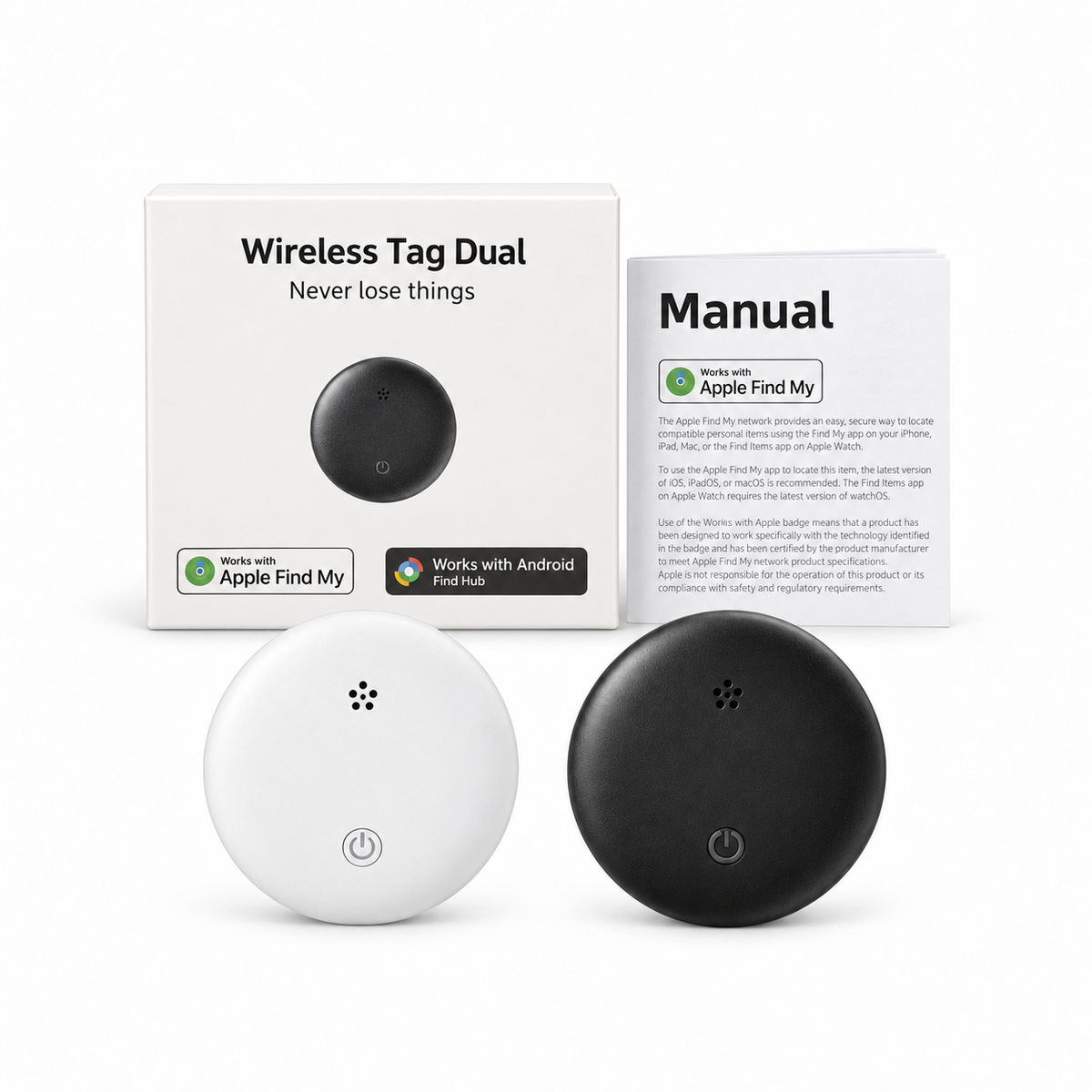 Mini Smart Bluetooth Tracker Tag | Waterproof GPS Locator for Keys, Wallets, Pets & Luggage | Compatible with Apple "Find My" Network