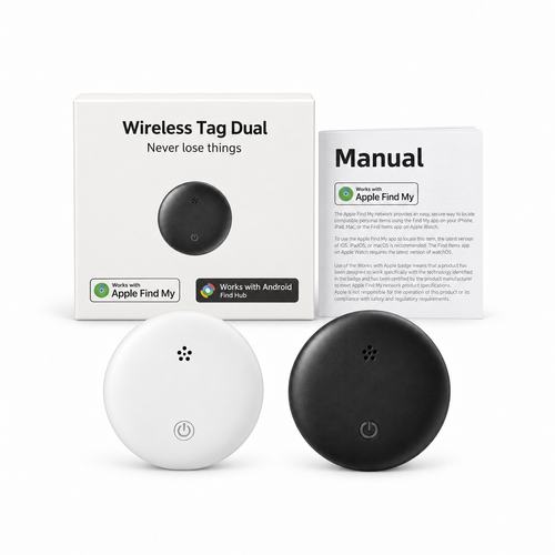 Mini Smart Bluetooth Tracker Tag | Waterproof GPS Locator for Keys, Wallets, Pets & Luggage | Compatible with Apple "Find My" Network
