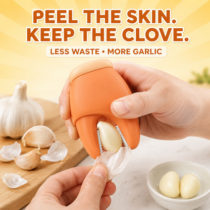2-in-1 Magnetic Garlic Peeler, Garlic Skin Remover, Garlic Tweezers, Garlic Stem Remover, Household Peeling Tool