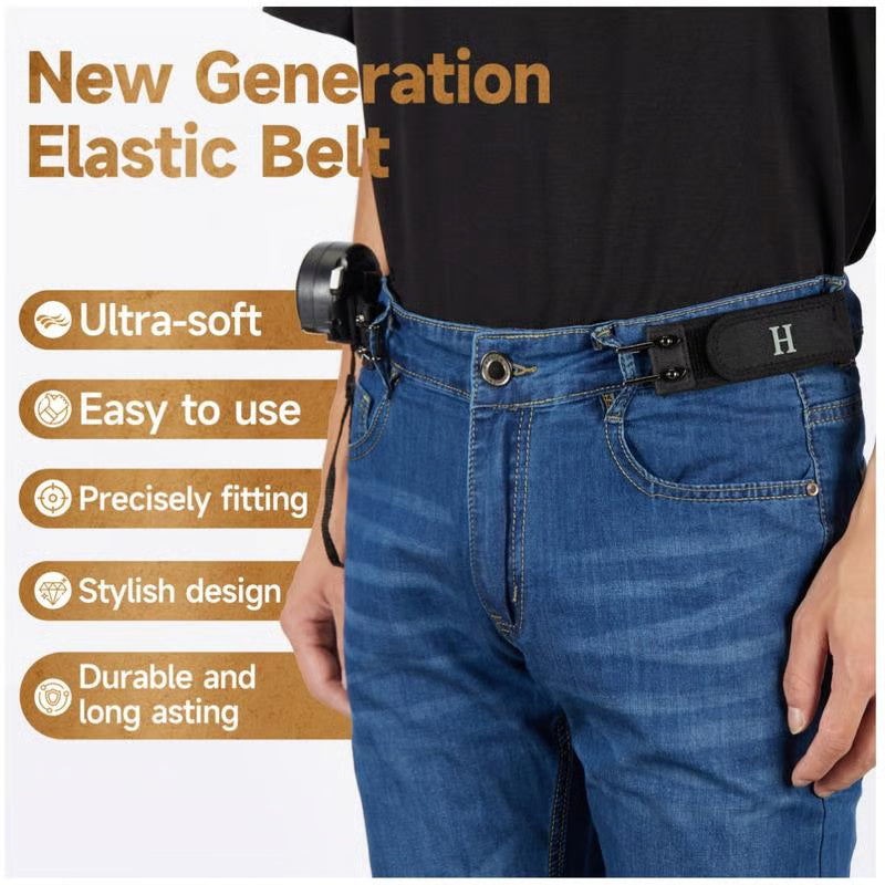 Give Dad the Gift 🎁: The Belt He’ll Forget He’s Wearing! 🕊️ - Buckle Invisible Design
