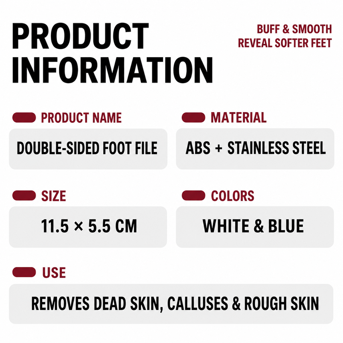 2-in-1 Precision Foot File