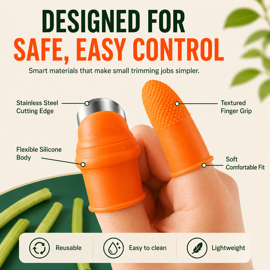 2-in-1 Thumb Knife Set – Quick Garden Harvesting & Kitchen Prep Tool