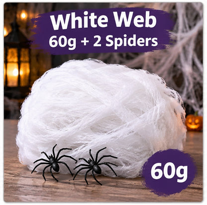 Stretchable Halloween Spider Web Decoration