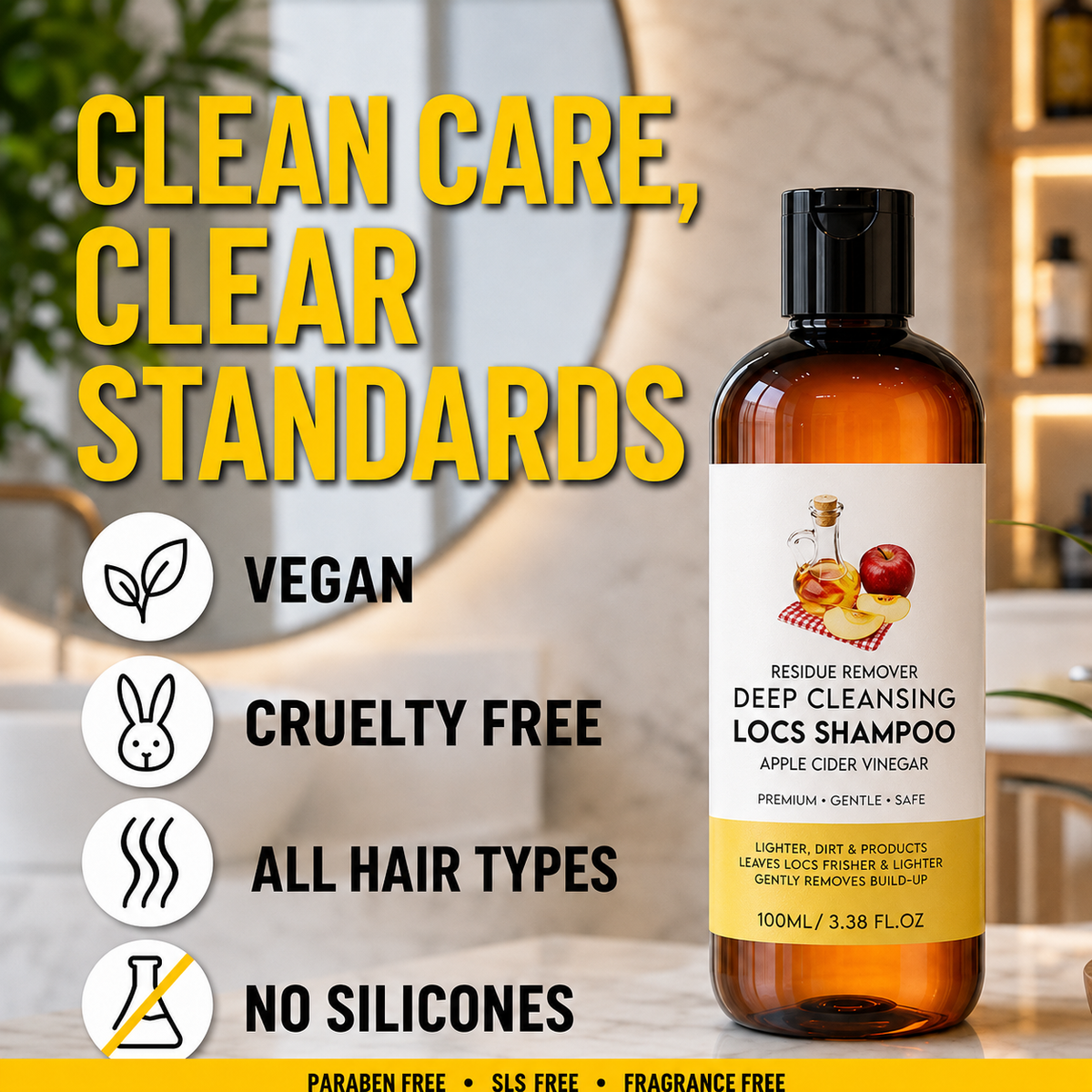 Deep-Cleansing Shampoo Set for Braids—A refreshing experience for easy braid care.