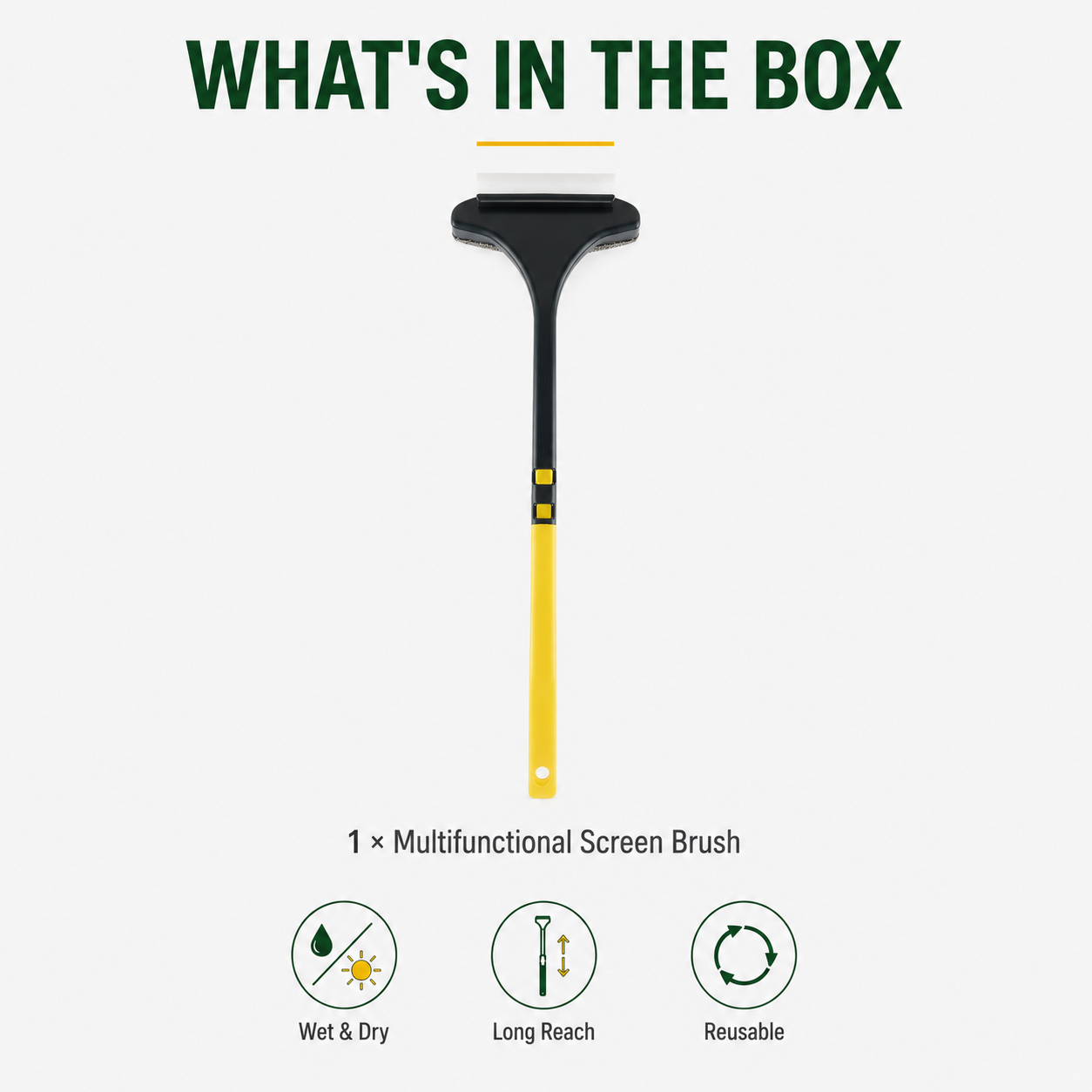1PC X Yellow-Green+Hook