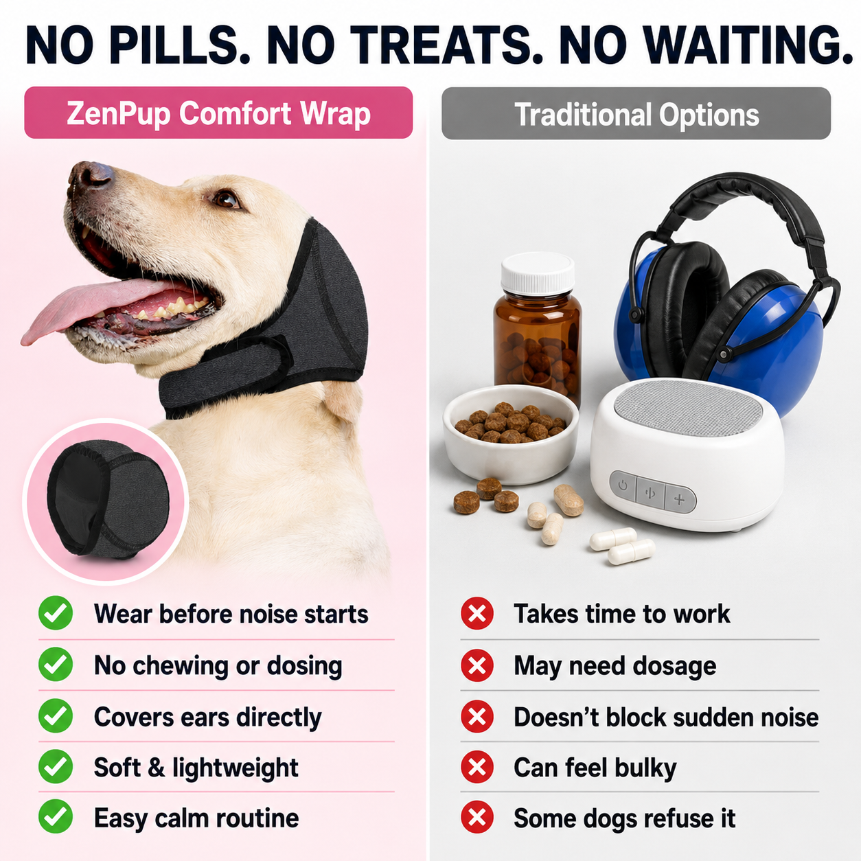Dog Calming Hoodie Ear Wraps for Dogs, Waterproof Dogs Swim Cap, Pet Ear Cover Muffs for Anxiety Relief Noise Cancelling, Doggy Head Warp Ear Protection for Hematoma Fireworks Bath Swim Blow（Grey)