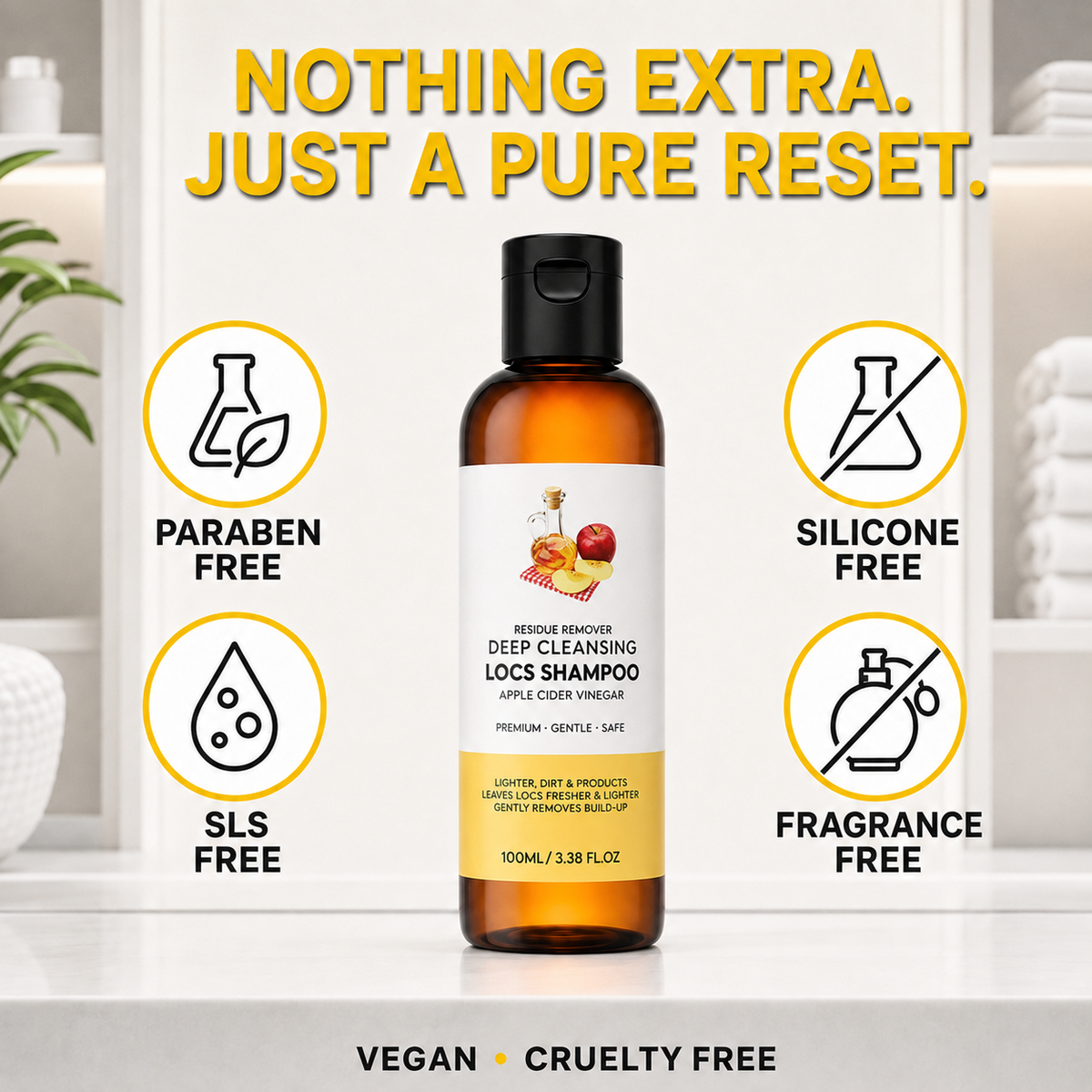 Deep-Cleansing Shampoo Set for Braids—A refreshing experience for easy braid care.