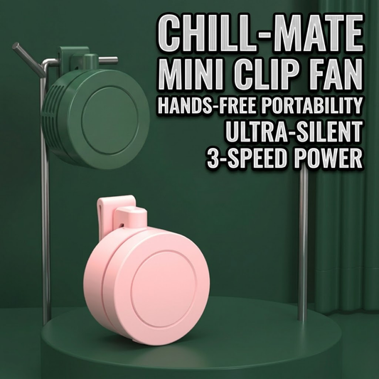 Aero Clip 360° Wearable Smart Fan | Whisper-Quiet Hands-Free Cooling