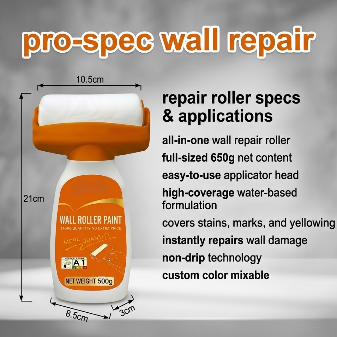 2-in-1 All-Purpose Latex Paint for Wall Repair & Stain Cover-Up