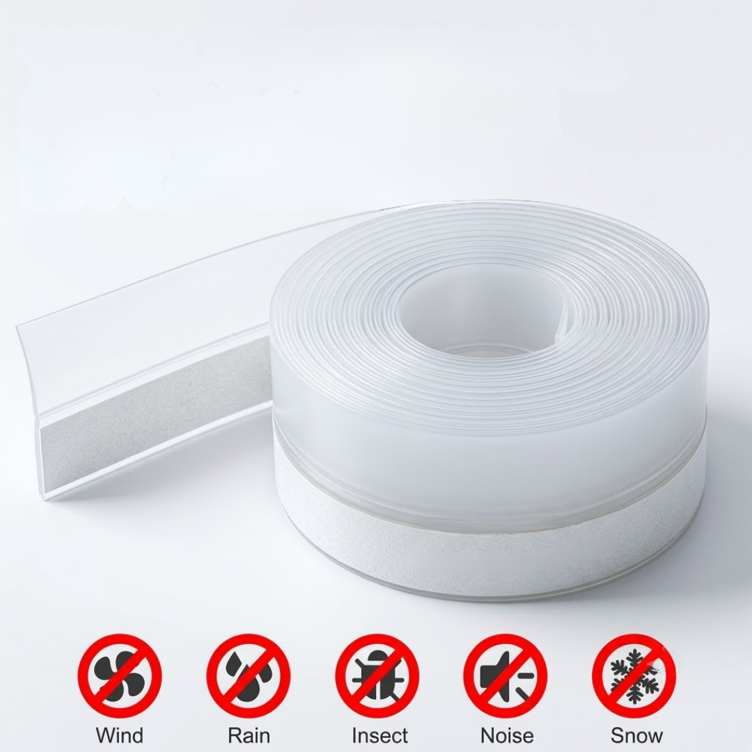 Premium Weather Stripping Seal: Self-Adhesive Door & Window Draft Stopper for Soundproofing, Pest Control & AC Insulation