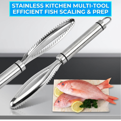 Pro-Grade Stainless Steel Fish Scaler | Effortless & Mess-Free Scale Remover Tool