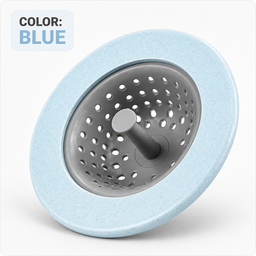 Reusable Kitchen Sink Drain Strainer – Silicone Rim Food Scrap Catcher