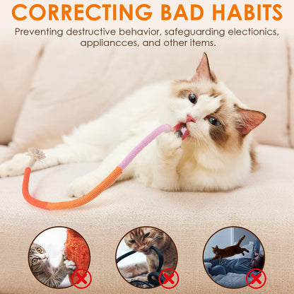 Catnip Chew Rope Kicker Toy – 19.5in / 50cm, Teeth Cleaning for Cats