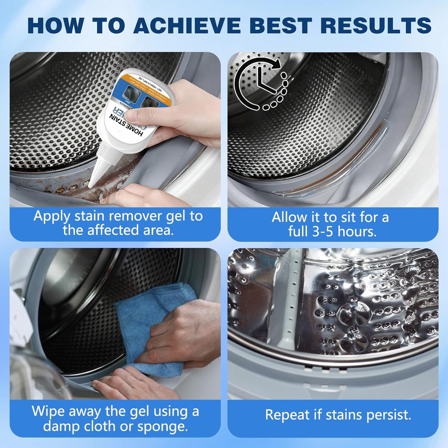 Miracle Mold Remover Gel + Scrub Brush | Best for Shower Caulk, Tile & Washer Seals (7oz) (Copy)