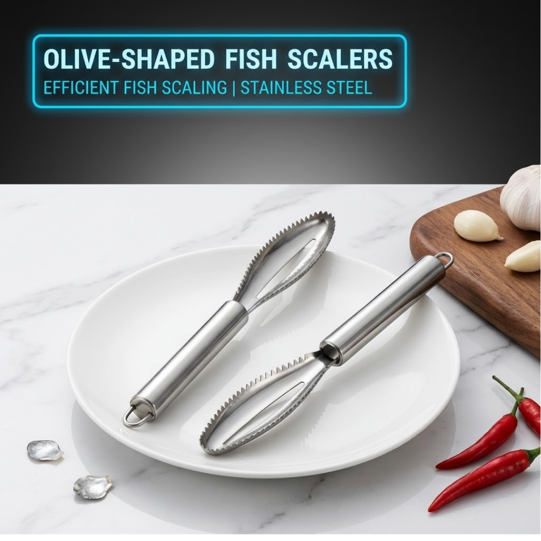 Pro-Grade Stainless Steel Fish Scaler | Effortless & Mess-Free Scale Remover Tool