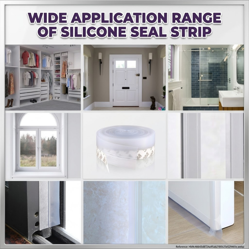 Premium Weather Stripping Seal: Self-Adhesive Door & Window Draft Stopper for Soundproofing, Pest Control & AC Insulation