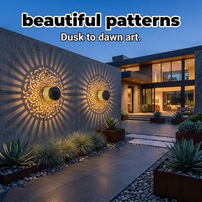 🌟 Enchanting Solar Mandala Projector Wall & Pathway Light | Transform Your Garden into an Oasis