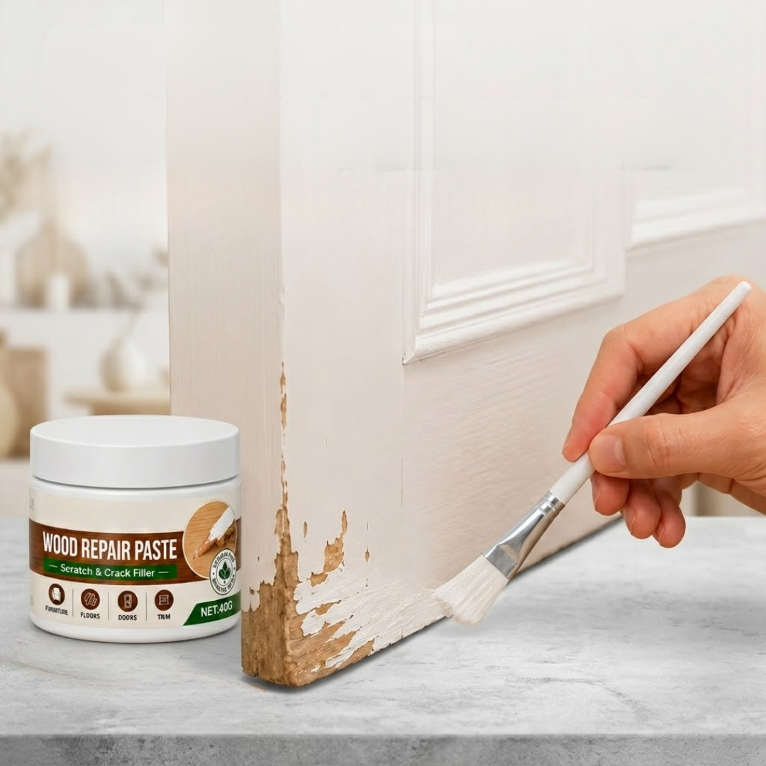 Premium Wood Repair Paste | Fast-Drying Scratch & Crack Filler for Furniture, Floors, Doors & Cabinets