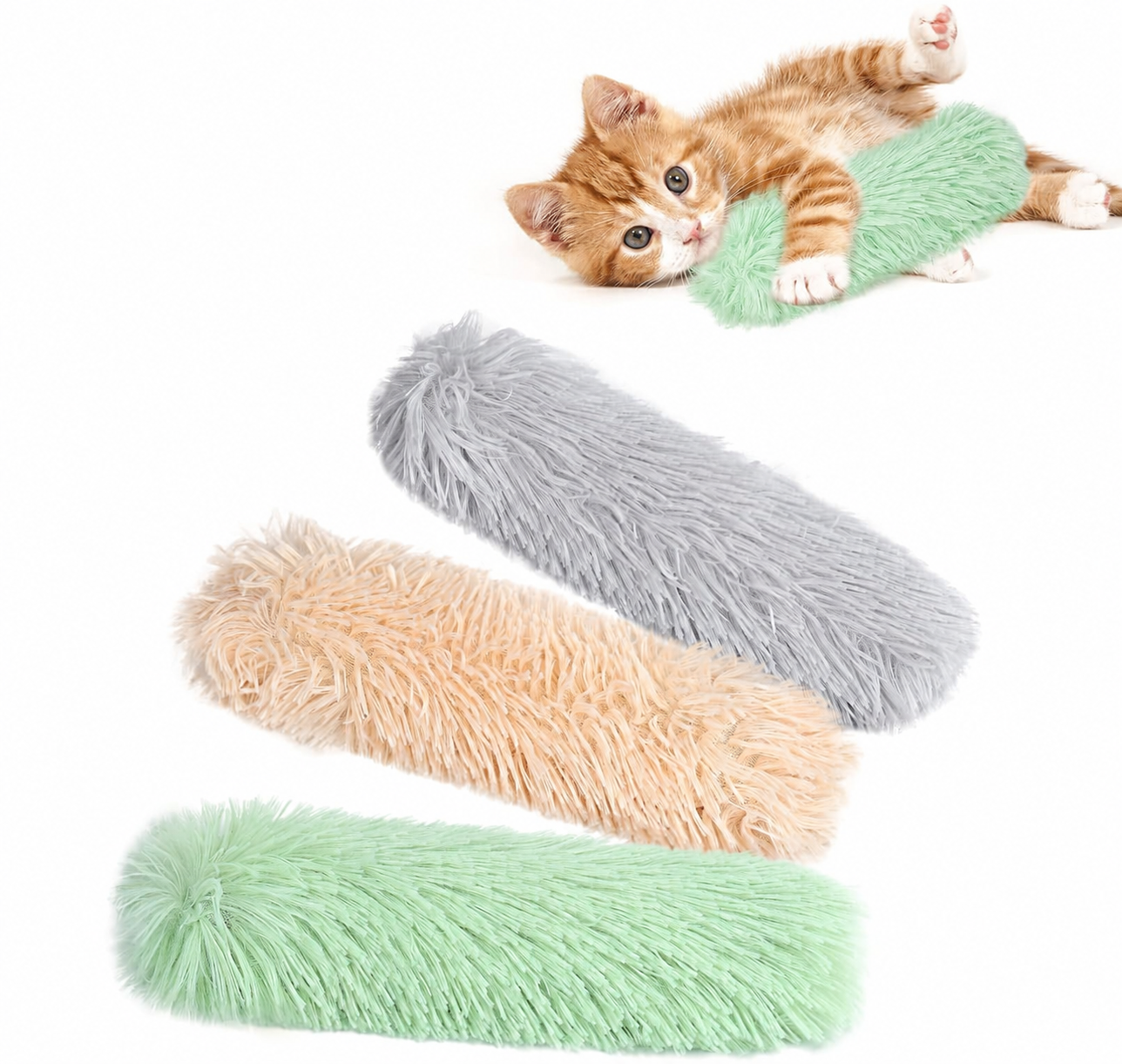 Catnip Crinkle Kicker Toy Pillow – Interactive Exercise