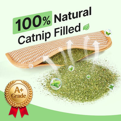 Potaroma Catnip Kicker Toy: 6000mg Organic Catnip & Durable Sisal Scratching Toy for Indoor Cats & Kittens
