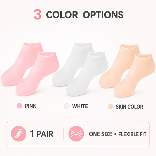 Enjoy a foot spa anytime anywhere！👣Moisturizing Foot Mask Exfoliating Silicone Socks Beach Protective Socks
