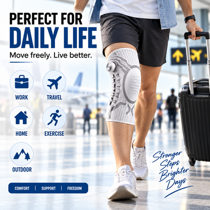 Adjustable Sports Knee Brace with Rotary Dial | Secure Compression & Lateral Support