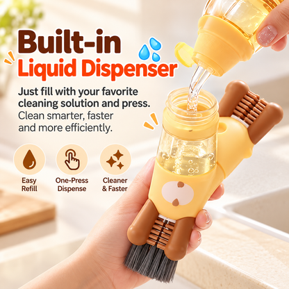 5-in-1 Bottle & Cup Cleaning Brush | Compact Multi-Use Cleaner