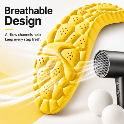 3-Layer Rebound Comfort Insoles for Everyday Shoes
