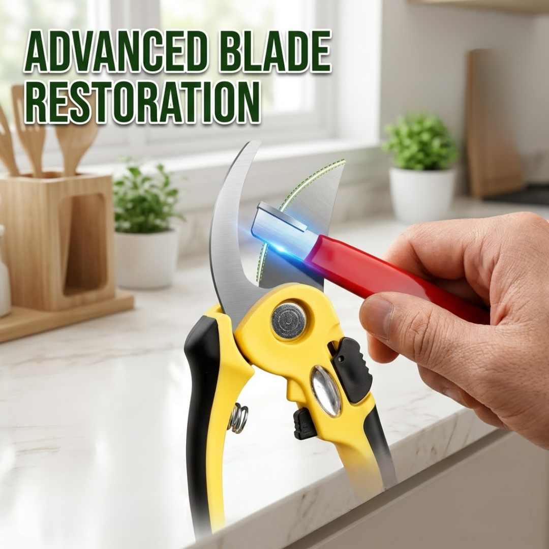 Premium Multi-Purpose Sharpening Tool | Restores Knives, Axes, Machetes & Garden Pruning Shears Instantly