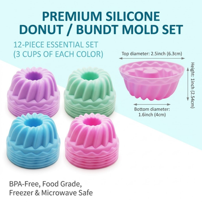 30% OFF TODAY! Silicone Baking Cups, Pumpkin Silicone Baking Cake Molds