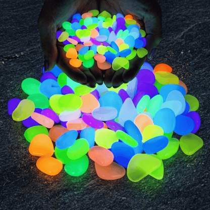 🌌 Premium Luminous Pebbles: Dreamy Glow-in-the-Dark Stones for Garden Paths, Aquariums, & Potted Plants