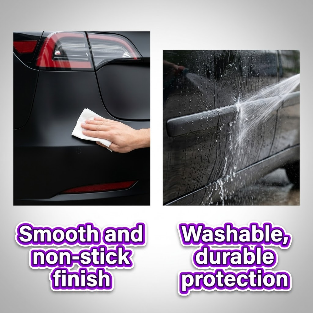 Ultimate Car Plastic Parts Restorer & Crystal Coating | Black Interior Refurbishment, Dashboard Polish & 6-Month UV Protection