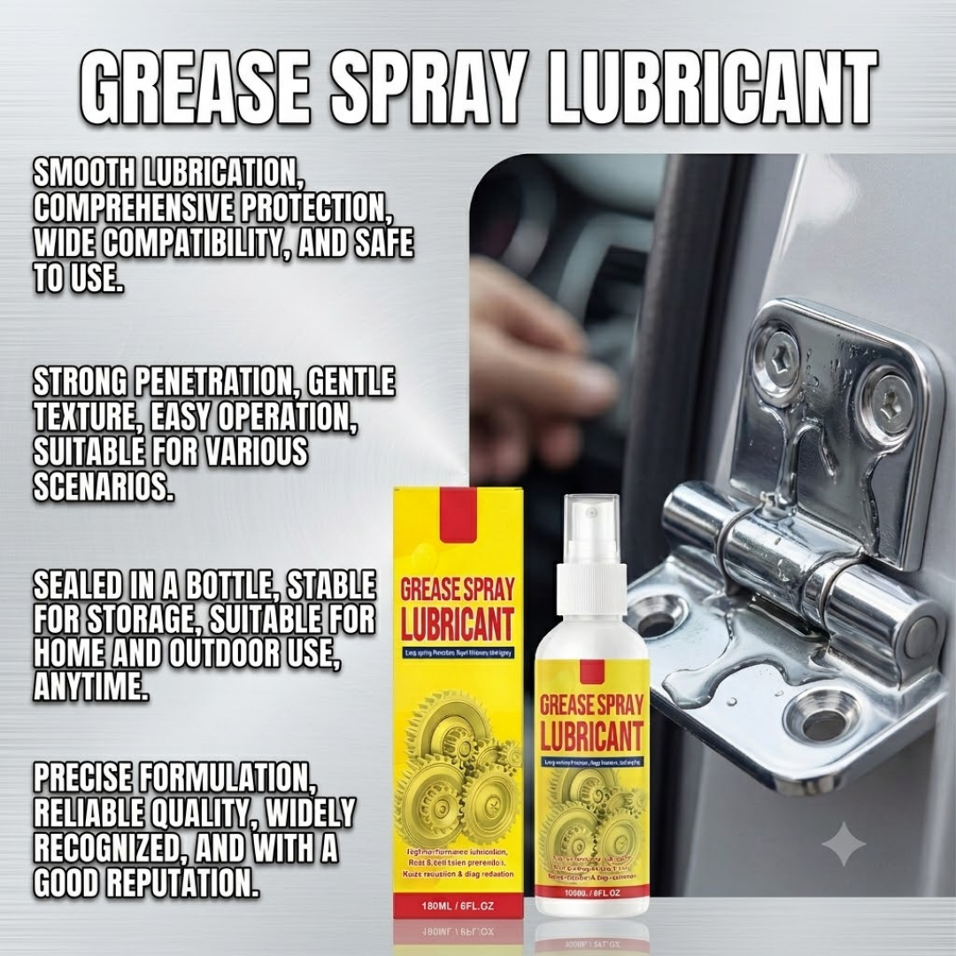 Rust Removal and Lubrication Spray, Gentle Cleaning and Care for Metal, Lubrication, Noise Reduction, Smoothness, Suitable for Automotive Hardware and Various Scenarios