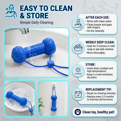 FreshWoof™ Pro: 7-in-1 Dog Dental Chew Toy & Reusable Mouth Opener | Food-Grade Silicone Teeth Cleaning Prop for Small, Medium & Large Dogs