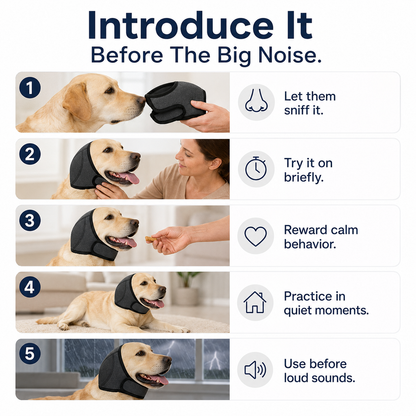 Dog Calming Hoodie Ear Wraps for Dogs, Waterproof Dogs Swim Cap, Pet Ear Cover Muffs for Anxiety Relief Noise Cancelling, Doggy Head Warp Ear Protection for Hematoma Fireworks Bath Swim Blow（Grey)