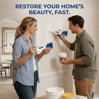 𝗦𝗮𝗹𝗲𝘀 𝗧𝗼𝗱𝗮𝘆! Set of 2 High-Capacity, Quick-Drying, Waterproof Wall Repair Paste for Cracks, Nail Holes, and Peeling Walls (Copy)