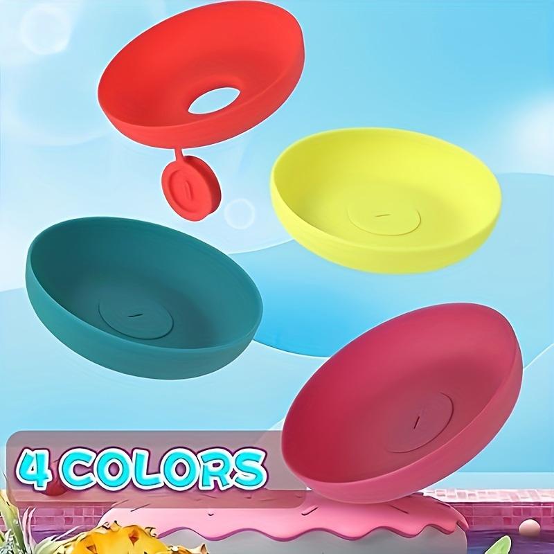 4pcs Silicone Ice Cream Holder Stand Set, Summer Popsicle Holder, Leak-Proof Cone Support with Drip Guard, Portable Youngsters's Ice Pop Mold Tray for On-The-Go Snacks - Dishwasher Safe, Thanksgiving tableware