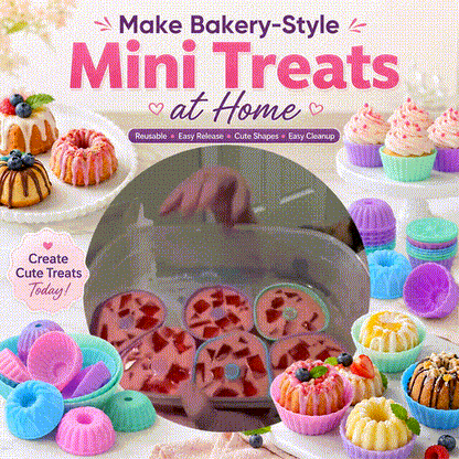 Silicone Baking Cups Set – Nonstick Reusable Muffin & Dessert Molds