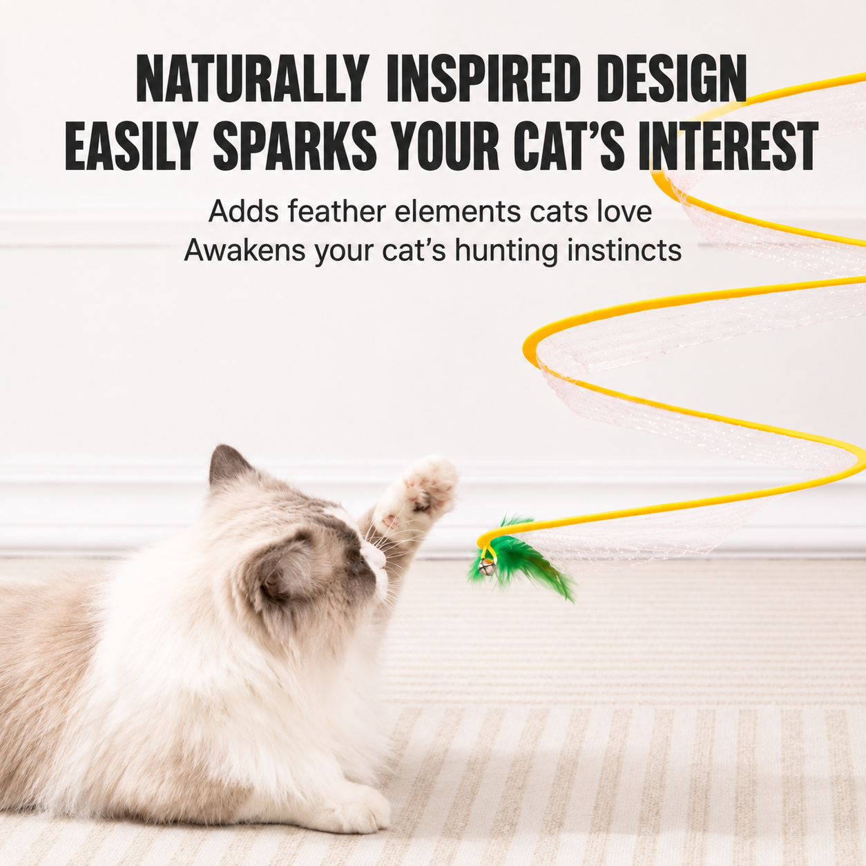Foldable Interactive Cat Tunnel Toy