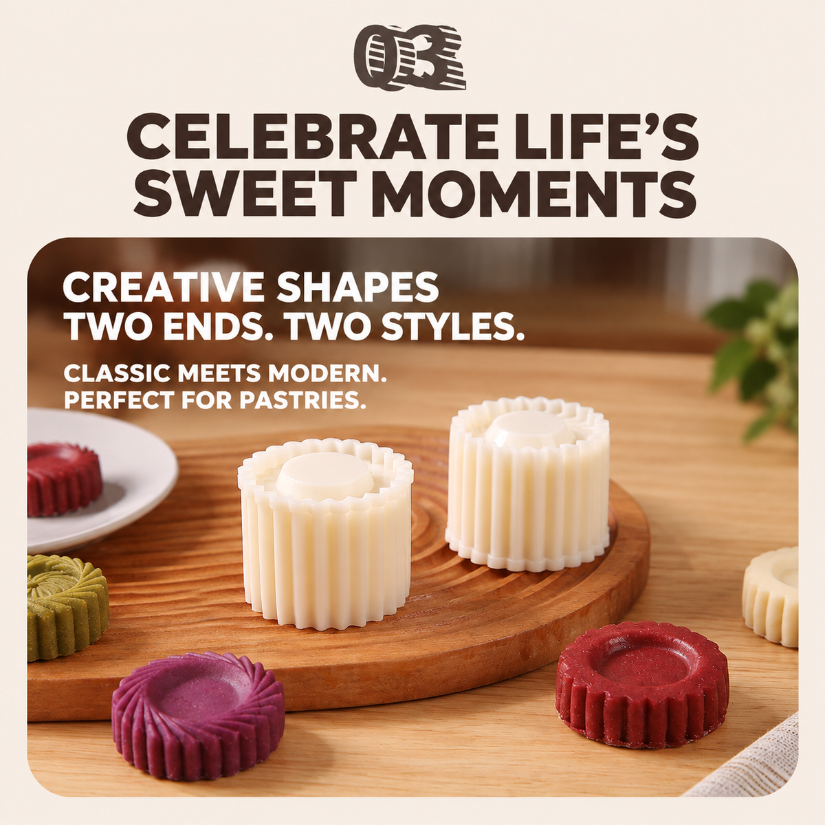 2-in-1 Double-Ended Pastry Making Mold