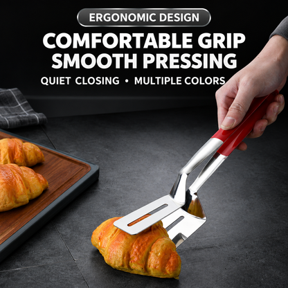 304 Stainless Steel Wide-Grip Kitchen Tongs