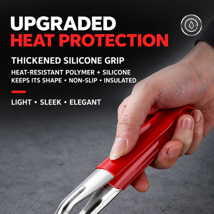 304 Stainless Steel Wide-Grip Kitchen Tongs