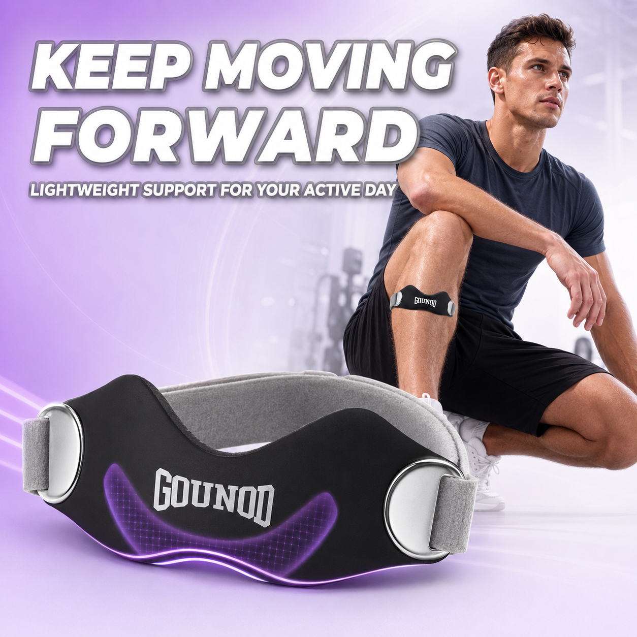 GOUNOD Sports Patella Belt Professional Basketball Knee Pad Running Patella Meniscus Protection Belt Cycling Sports Protector